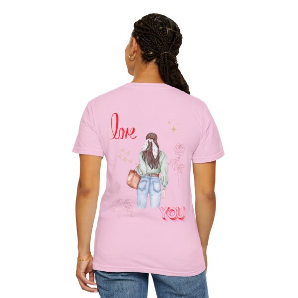 Love You Feminine Unisex T-shirt - Romantic Floral Design - Image 57