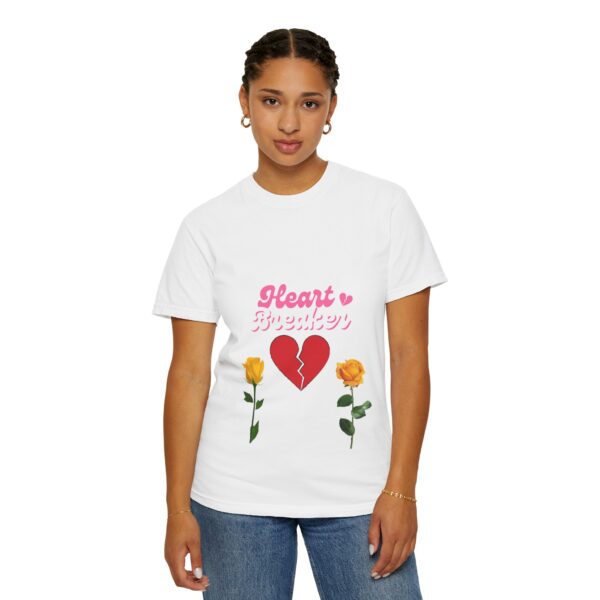 Heartbreaker Unisex Garment-Dyed T-Shirt with Floral Design - Image 15
