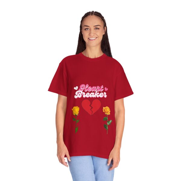 Heartbreaker Unisex Garment-Dyed T-Shirt with Floral Design - Image 138