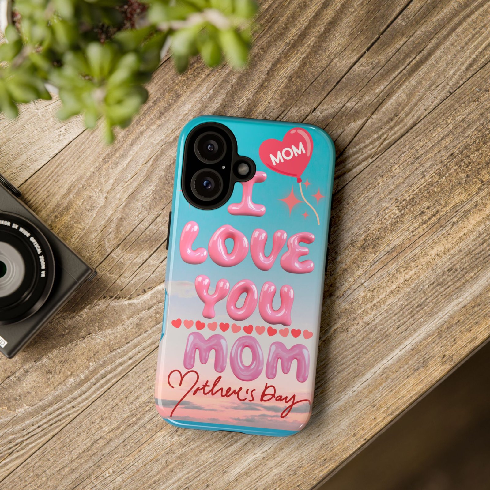 Cute Mom Phone Case - "I Love You Mom" Mother's Day Gift - Image 5