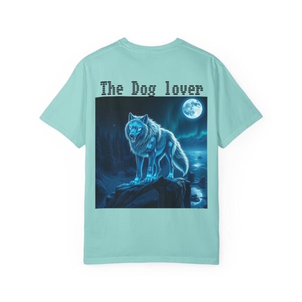 Unisex Dog Lover Garment-Dyed T-Shirt – Nighttime Wolf Design - Image 29