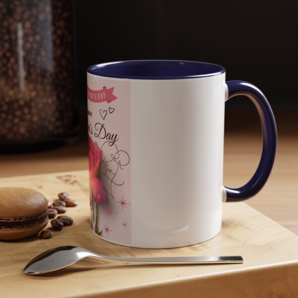 Happy Mother's Day Accent Coffee Mug - Pink Floral Design, 11oz & 15oz - Image 10