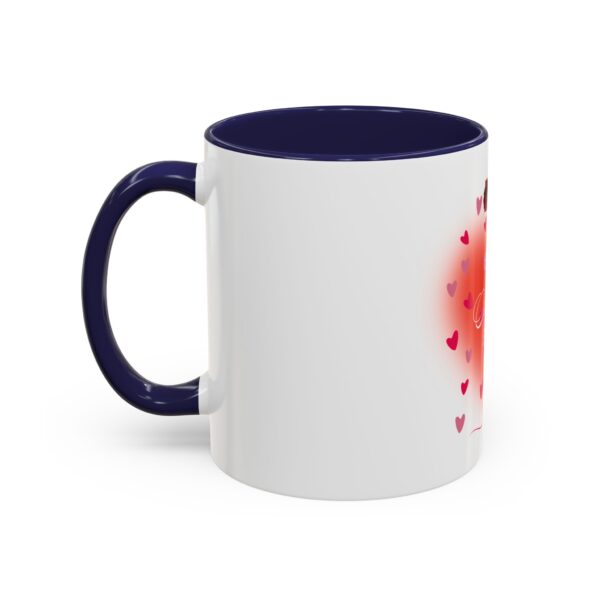 Best Mom Ever Accent Coffee Mug - Heart & Rose Design - Image 15