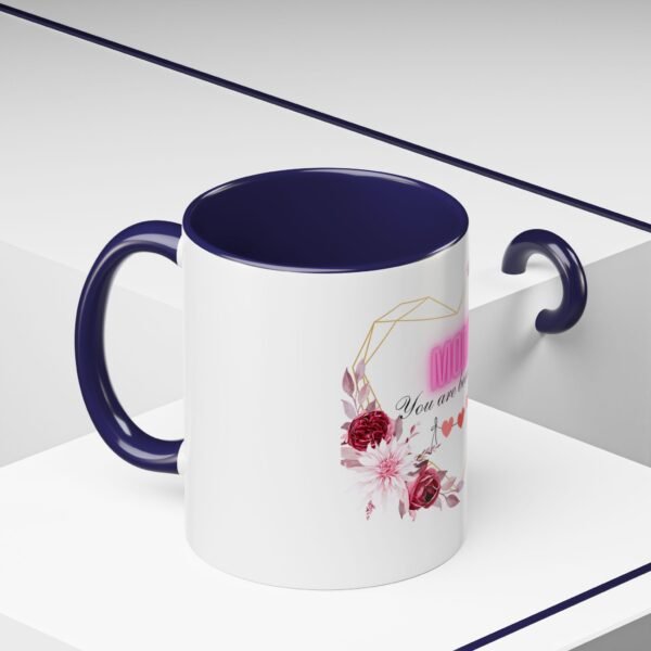 Mom Heart Accent Coffee Mug - Beautiful Floral Design - Image 12