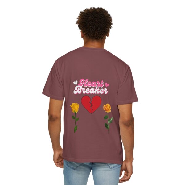 Heartbreaker Unisex Garment-Dyed T-Shirt with Floral Design - Image 27