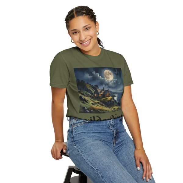WilderNest Cottage Moonlight T-Shirt - Unisex Garment-Dyed Tee for Nature Lovers - Image 26