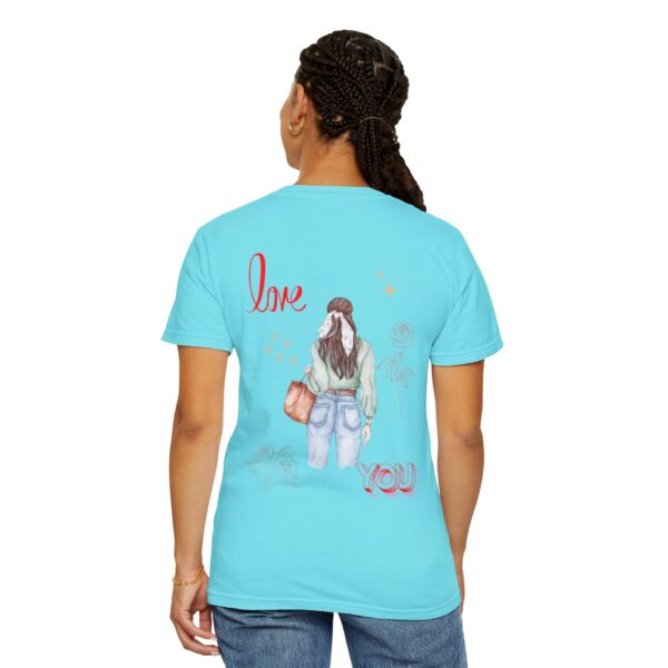 Love You Feminine Unisex T-shirt - Romantic Floral Design - Image 37