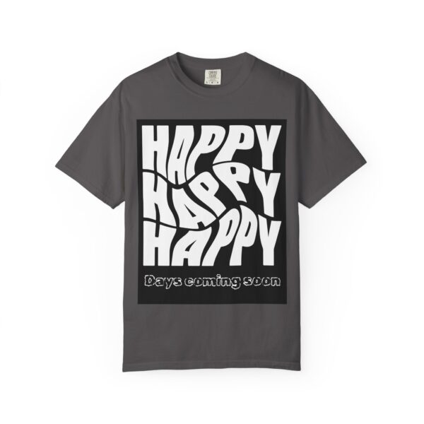 Unisex Happy Vibes T-Shirt - Garment-Dyed Apparel for Positive Days - Image 5