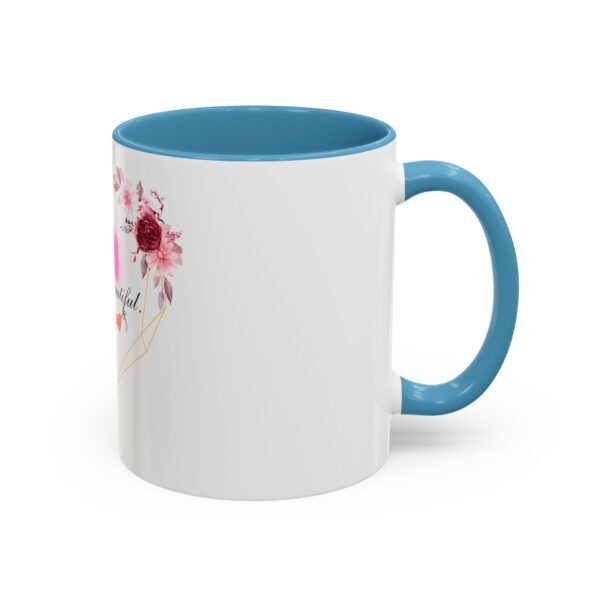 Mom Heart Accent Coffee Mug - Beautiful Floral Design - Image 42