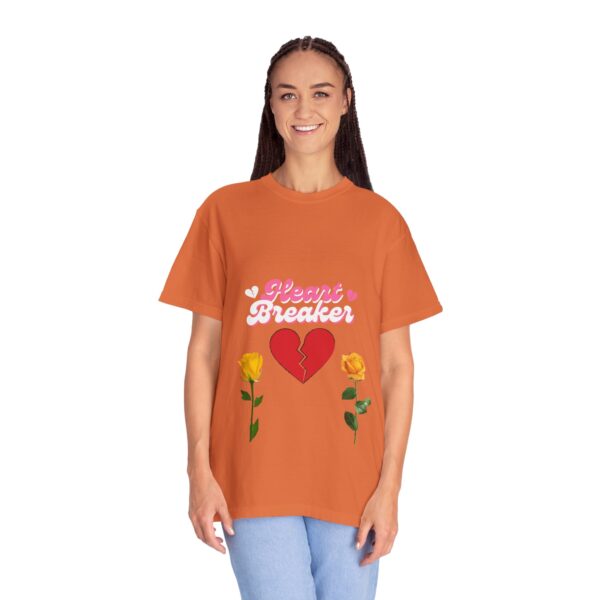 Heartbreaker Unisex Garment-Dyed T-Shirt with Floral Design - Image 54