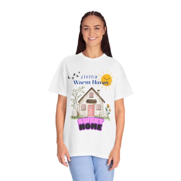 Cozy Home Vibes T-Shirt - "Living Warm Haven" Design - Image 5