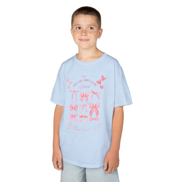 Girls' Love and Bows Heavy Cotton Tee - Cute, Comfortable Kids T-Shirt - Image 25