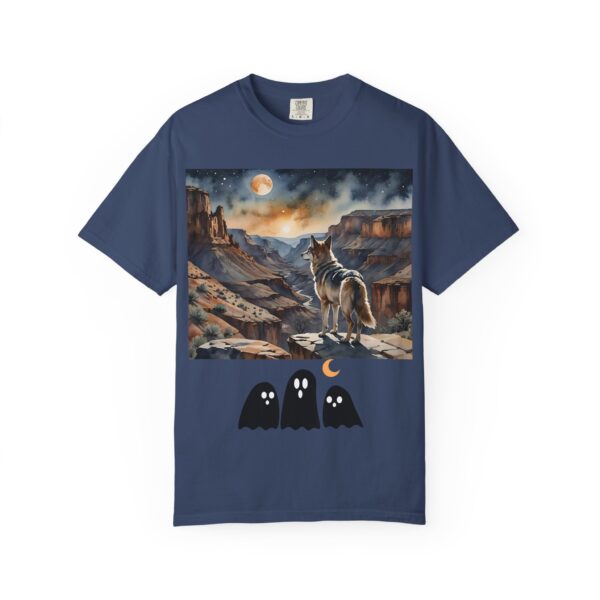 Mystical Wolf & Ghosts Unisex Garment-Dyed T-Shirt - Image 37