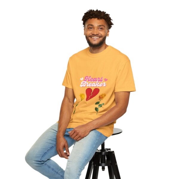 Heartbreaker Unisex Garment-Dyed T-Shirt with Floral Design - Image 49