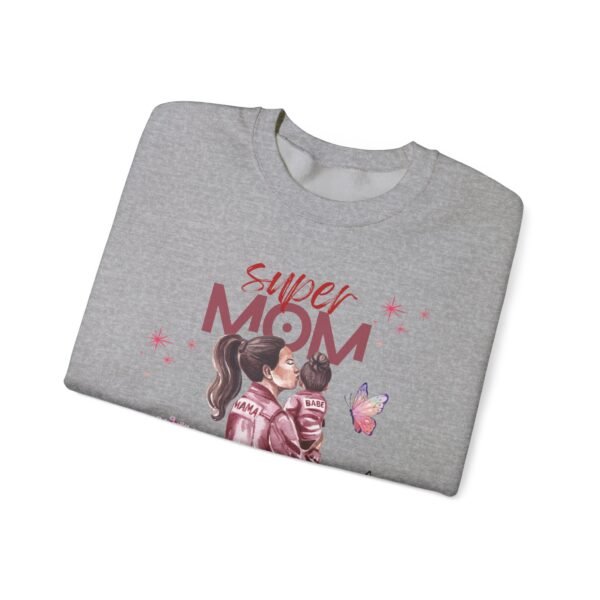 Super Mom Crewneck Sweatshirt - Gift for Mother's Day, Cozy Gift for Moms - Image 17