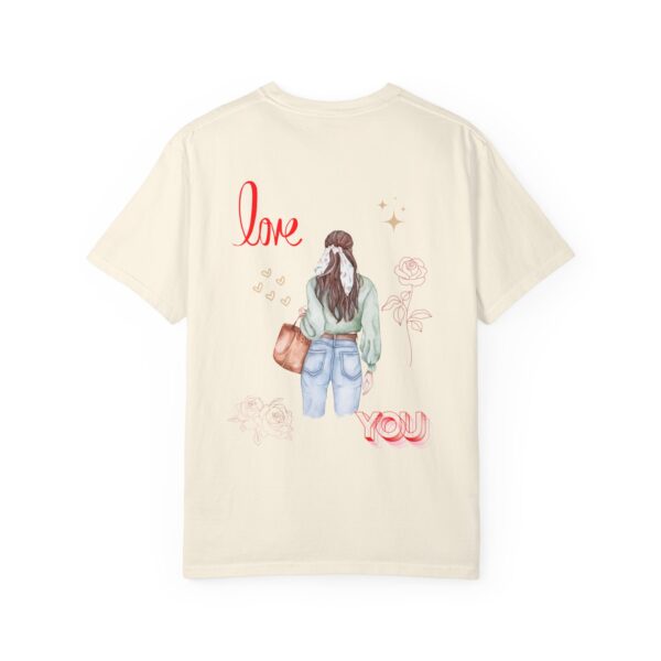 Love You Feminine Unisex T-shirt - Romantic Floral Design - Image 3