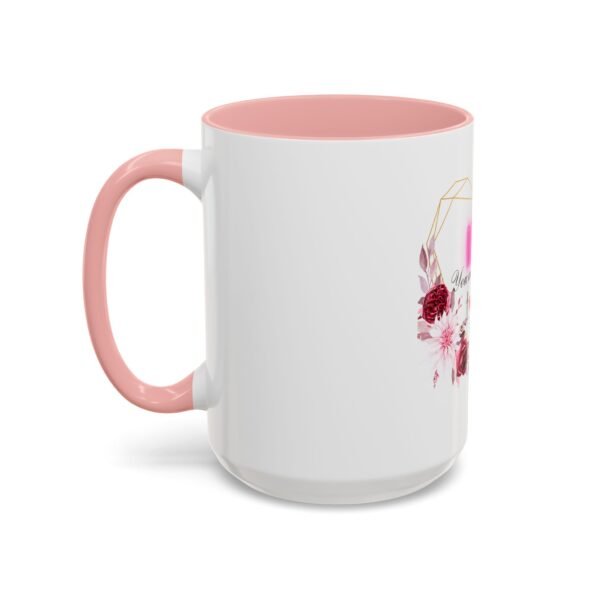 Mom Heart Accent Coffee Mug - Beautiful Floral Design - Image 35