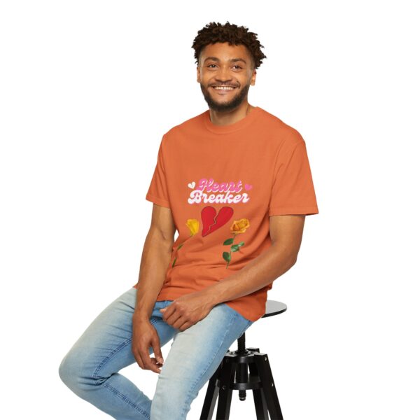 Heartbreaker Unisex Garment-Dyed T-Shirt with Floral Design - Image 60