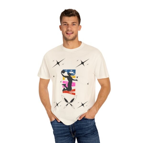 Unisex Garment-Dyed T-Shirt - Vibrant Athletic Design with Stars - Image 13