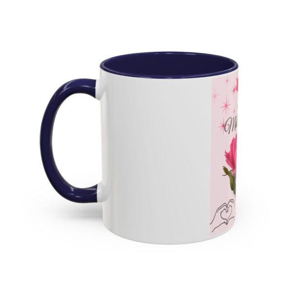 Happy Mother's Day Accent Coffee Mug - Pink Floral Design, 11oz & 15oz - Image 9