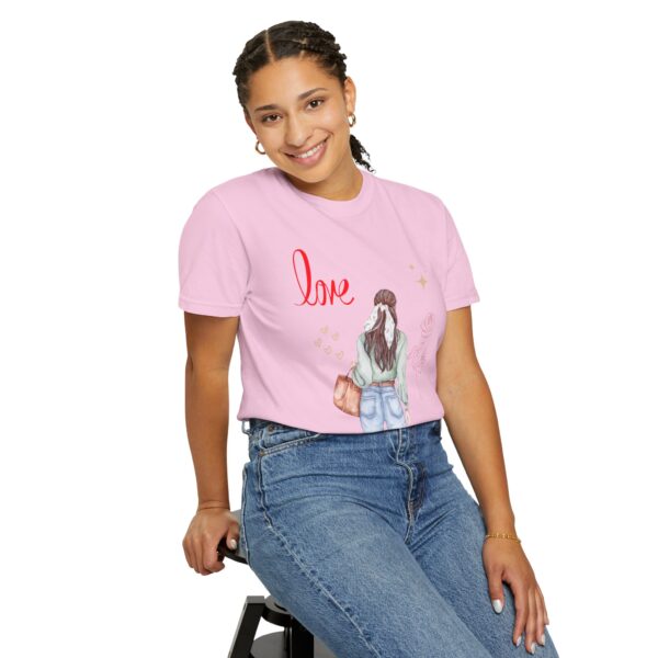 Love You Feminine Unisex T-shirt - Romantic Floral Design - Image 58
