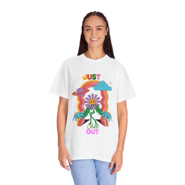 Chill Out Graphic T-Shirt - Unisex Garment-Dyed Tee - Image 6