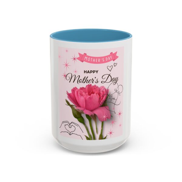 Happy Mother's Day Accent Coffee Mug - Pink Floral Design, 11oz & 15oz - Image 33