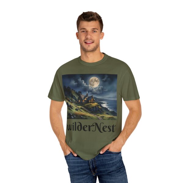 WilderNest Cottage Moonlight T-Shirt - Unisex Garment-Dyed Tee for Nature Lovers - Image 22