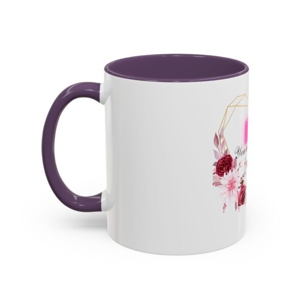 Mom Heart Accent Coffee Mug - Beautiful Floral Design - Image 59