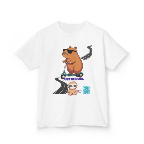 Cool Bear Kids Heavy Cotton Tee - Just Be Cool Graphic T-Shirt - Image 4