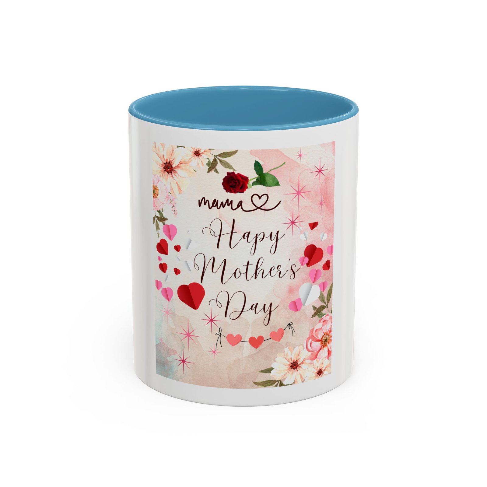 Happy Mother's Day Accent Coffee Mug - Floral Design, 11 & 15oz - Image 33