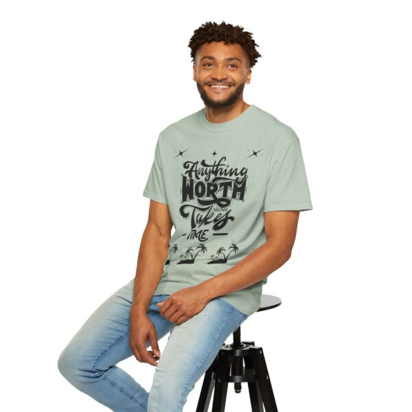 Beach Vibes Motivational T-Shirt - "Anything Worth Having Takes Time" - Image 45