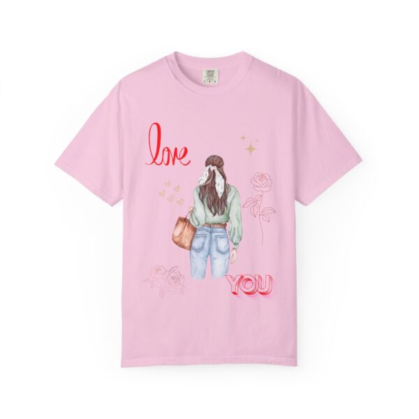 Love You Feminine Unisex T-shirt - Romantic Floral Design - Image 51
