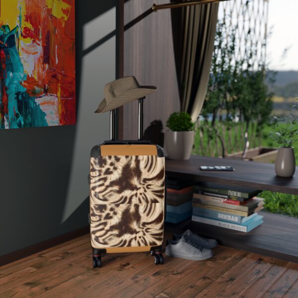 Stylish Travel Suitcase with Unique Abstract Design - Image 5