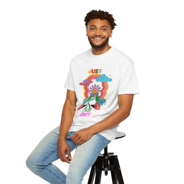 Chill Out Graphic T-Shirt - Unisex Garment-Dyed Tee - Image 9