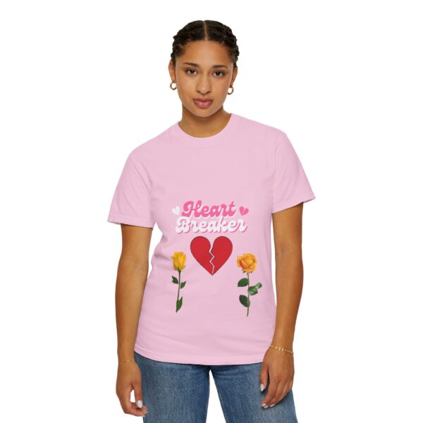 Heartbreaker Unisex Garment-Dyed T-Shirt with Floral Design - Image 128