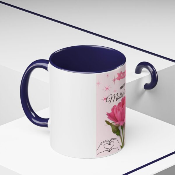 Happy Mother's Day Accent Coffee Mug - Pink Floral Design, 11oz & 15oz - Image 12