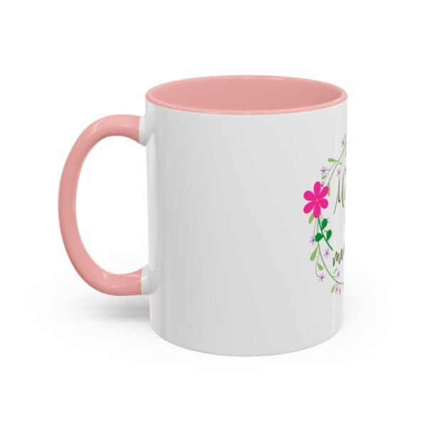 Happy Mother's Day Accent Coffee Mug - Floral Design for Mom - Image 11