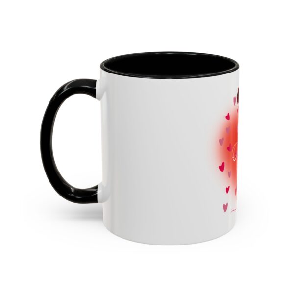 Best Mom Ever Accent Coffee Mug - Heart & Rose Design - Image 9