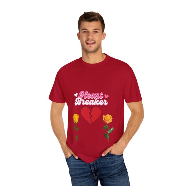 Heartbreaker Unisex Garment-Dyed T-Shirt with Floral Design - Image 137