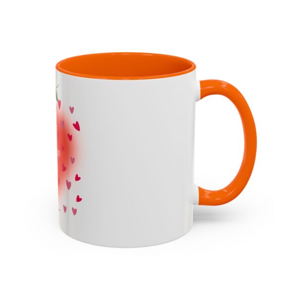 Best Mom Ever Accent Coffee Mug - Heart & Rose Design - Image 52