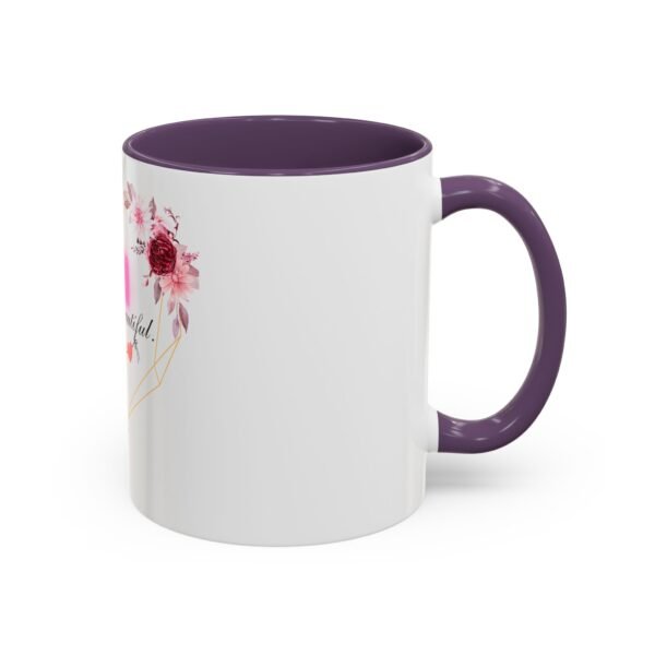 Mom Heart Accent Coffee Mug - Beautiful Floral Design - Image 58