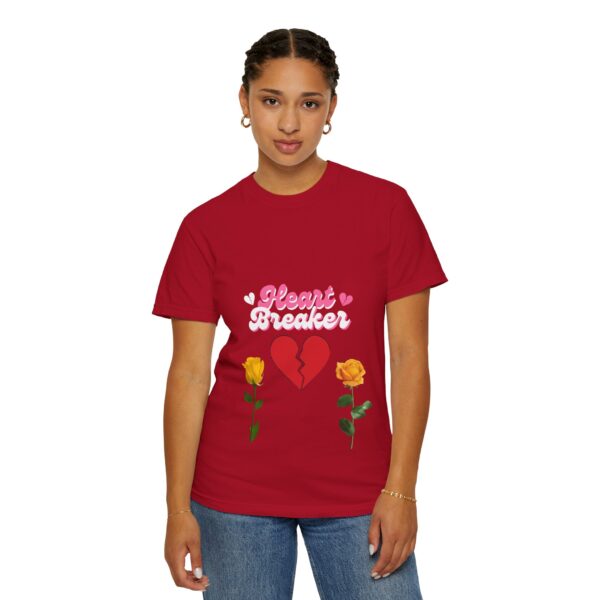 Heartbreaker Unisex Garment-Dyed T-Shirt with Floral Design - Image 139