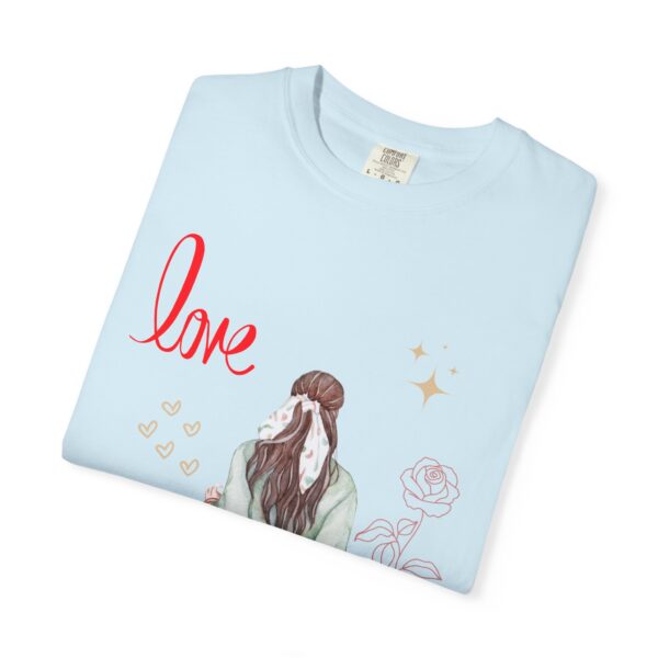 Love You Feminine Unisex T-shirt - Romantic Floral Design - Image 43