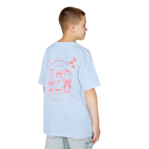 Girls' Love and Bows Heavy Cotton Tee - Cute, Comfortable Kids T-Shirt - Image 26