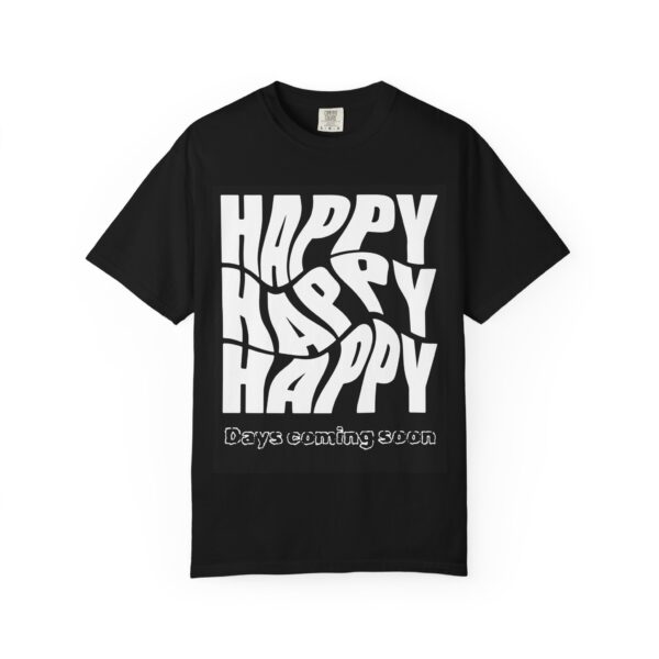 Unisex Happy Vibes T-Shirt - Garment-Dyed Apparel for Positive Days - Image 9