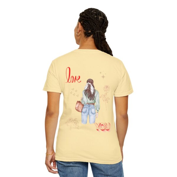 Love You Feminine Unisex T-shirt - Romantic Floral Design - Image 29