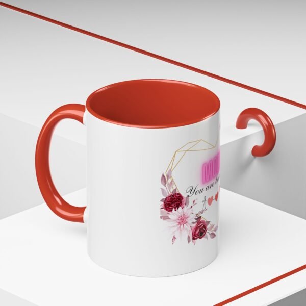 Mom Heart Accent Coffee Mug - Beautiful Floral Design - Image 24