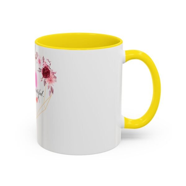 Mom Heart Accent Coffee Mug - Beautiful Floral Design - Image 64
