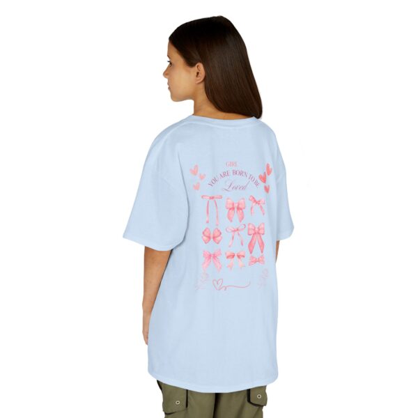 Girls' Love and Bows Heavy Cotton Tee - Cute, Comfortable Kids T-Shirt - Image 24